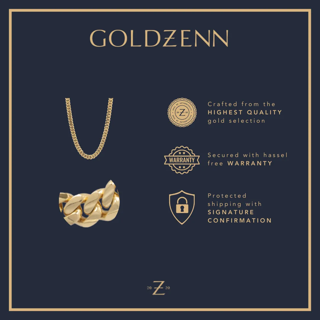 13mm Solid Gold Cuban Link Chain