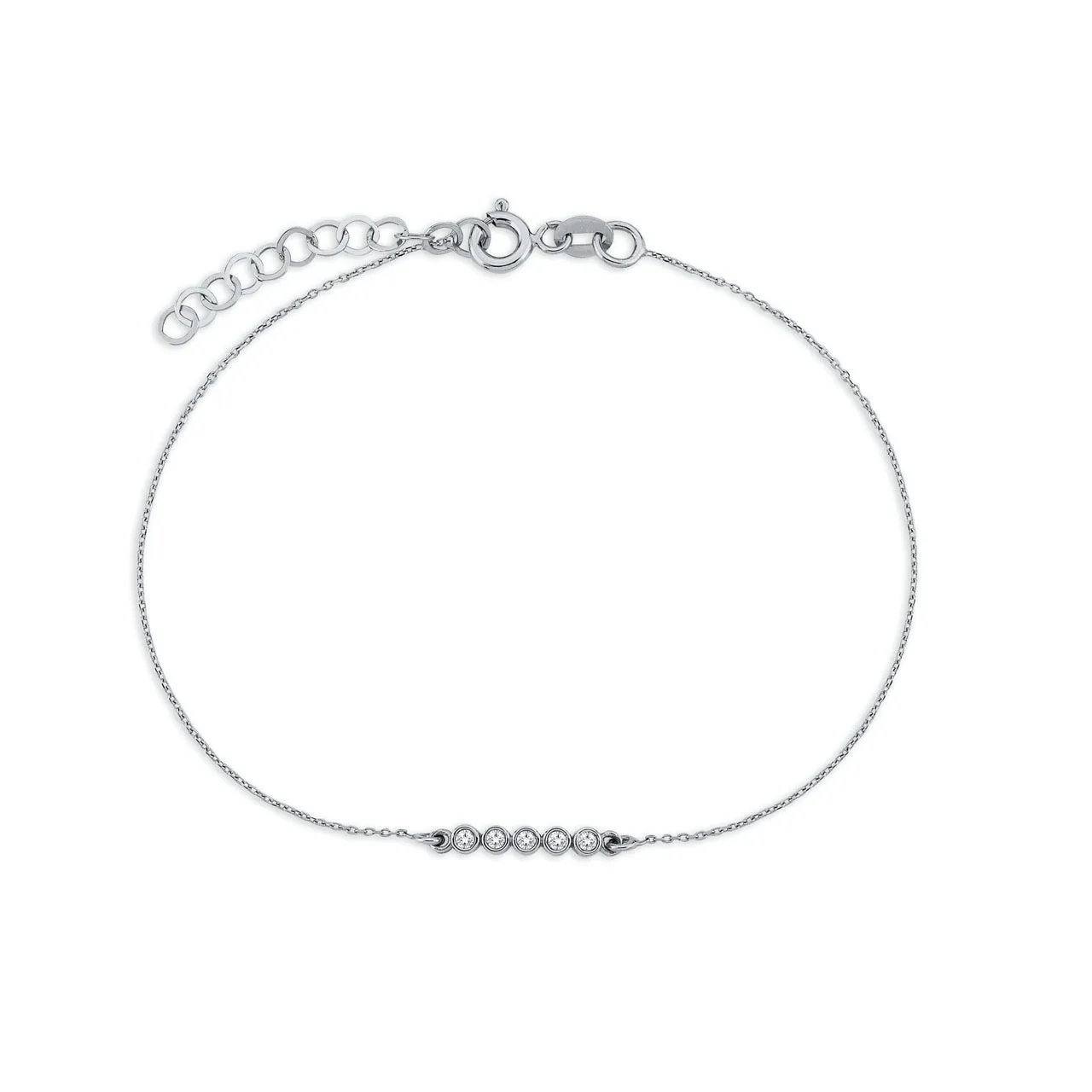 14K Solid Gold La Femme Diamond Bracelet