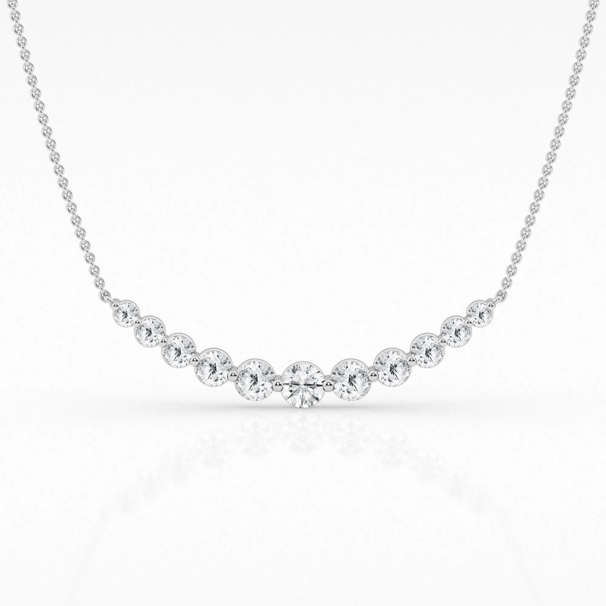 2.00 cttw Lab Diamond Smile Pendant by Mercury Rings