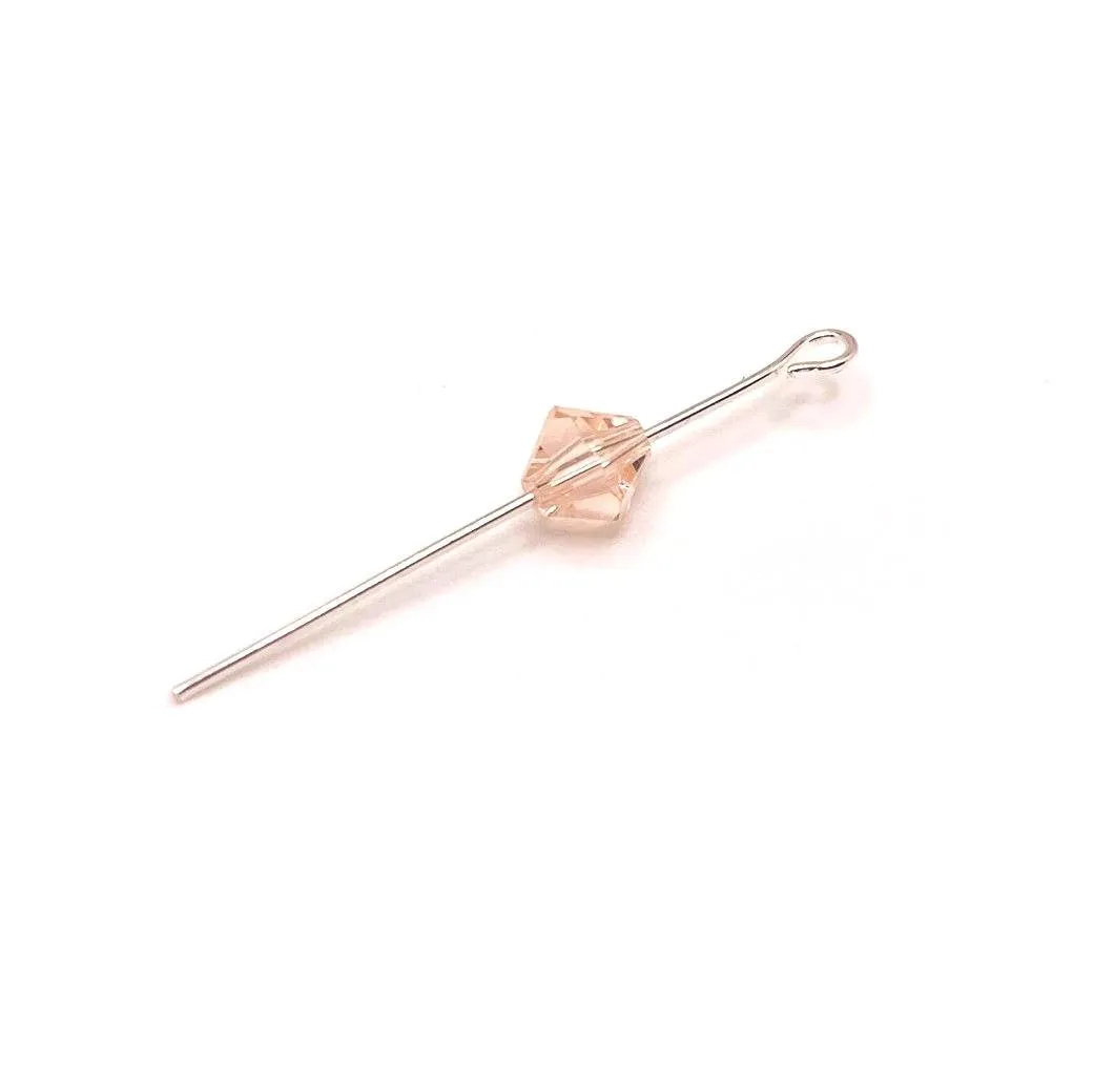 4, 20 or 50 Pieces: 6 mm Bicone Light Pink Imitation Crystal October Birthstone Beads