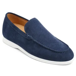 5 CM / 1.95 Inches CMR CHAMARIPA Men's Elevator Shoes - Suede Apron Toe Loafers