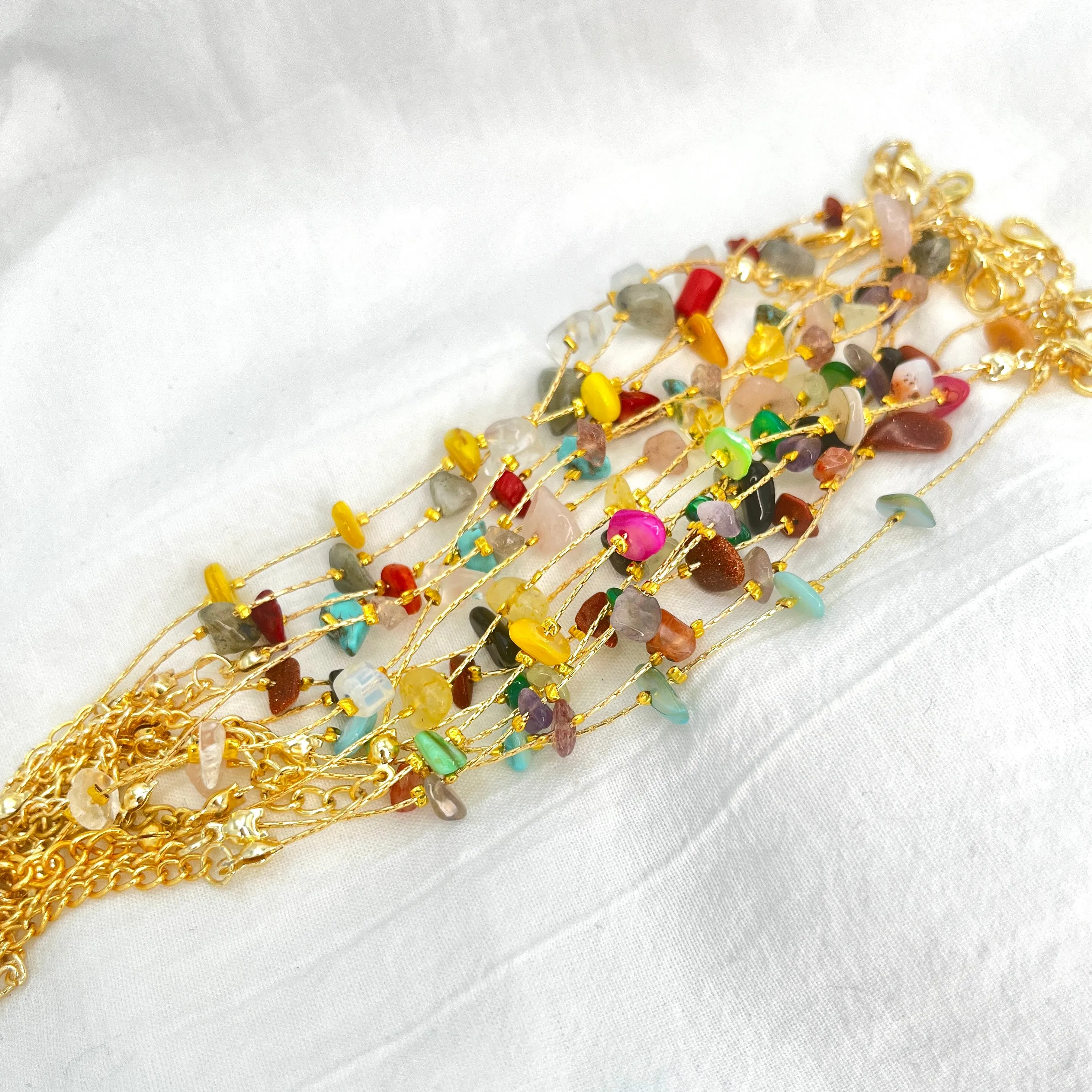 Adjustable Natural Stone Bracelet –Elegant & Meaningful Gift