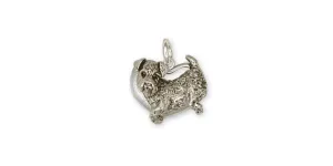 Airedale Terrier Charm Jewelry Sterling Silver Handmade Dog Charm AR2-C