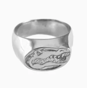 Albert Gator Head Logo Sterling Silver
