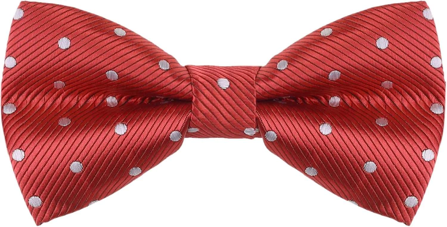 Allegra K Men's Pre-Tied Adjustable Polka Dots Neck Ties Tuxedo Work Party Prom Bowtie