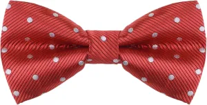 Allegra K Men's Pre-Tied Adjustable Polka Dots Neck Ties Tuxedo Work Party Prom Bowtie