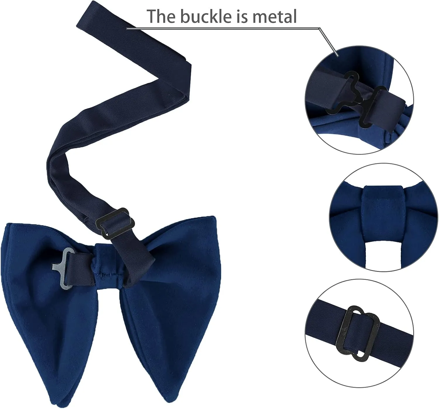 Allegra K Solid Pre-tied Bow Ties for Women Men Formal Party Prom Bowties Velvet