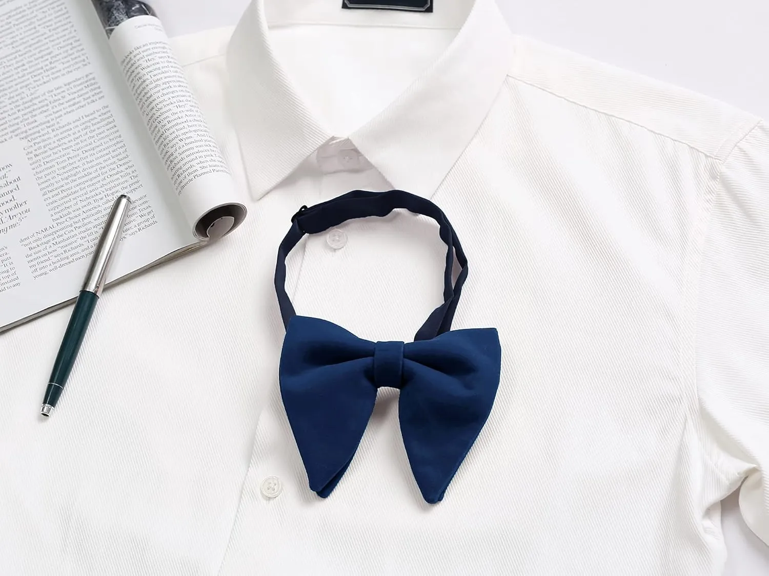 Allegra K Solid Pre-tied Bow Ties for Women Men Formal Party Prom Bowties Velvet