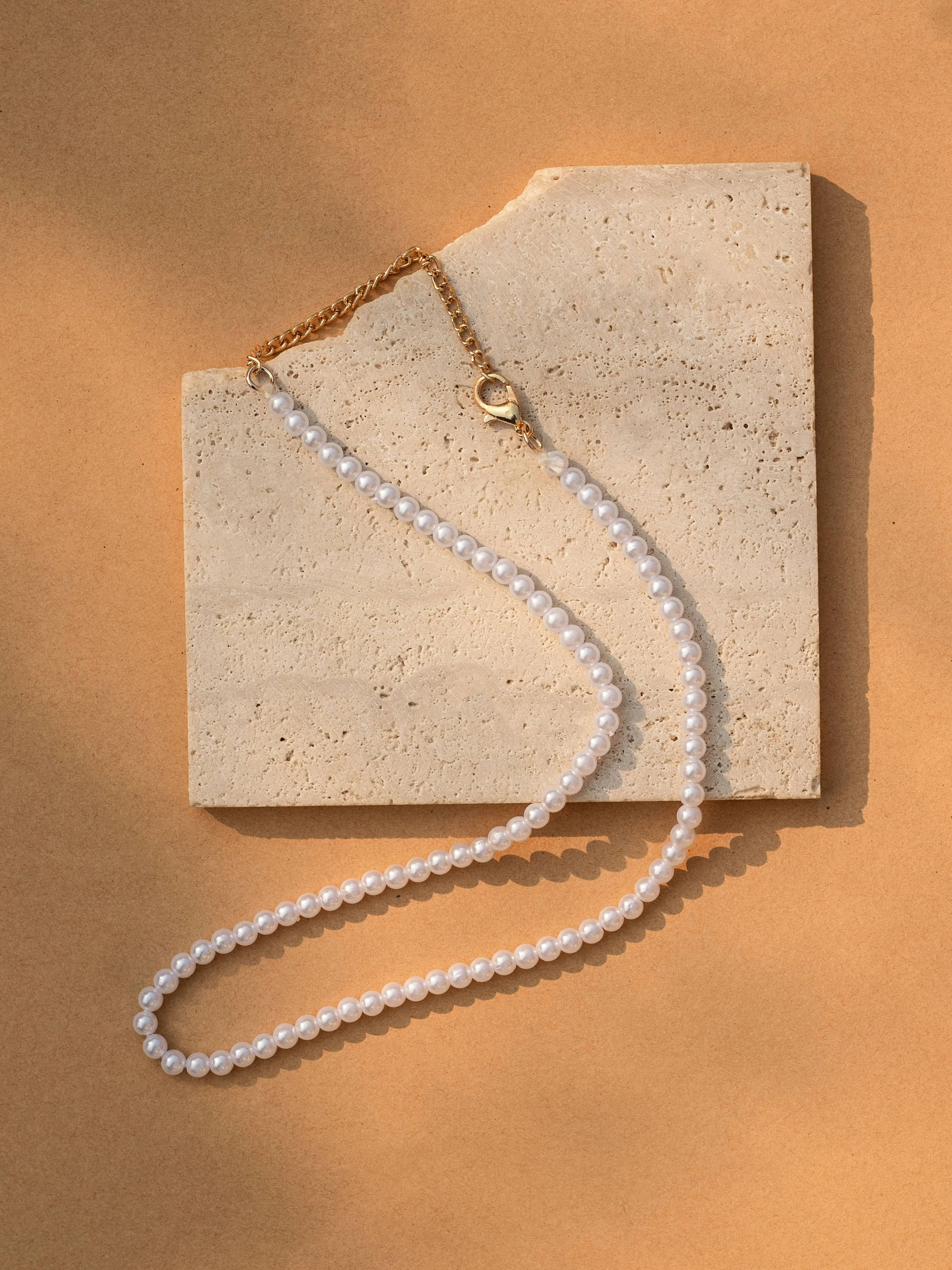 Amazonite Sparkle & Pearl Hamper (5 Pieces) - 2 Raw Crystal Jewels & 3 Pearl Essentials