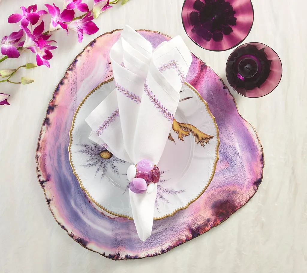 Amethyst Placemat in Amethyst, Set of 4