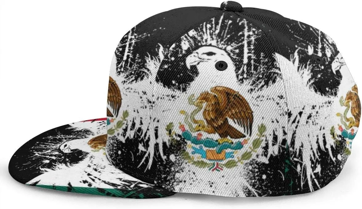 Baseball Cap Men Women - Rainbow Tie Dye Adjustable 3D Printed Snapback Flat Bill Hip Hop Hat