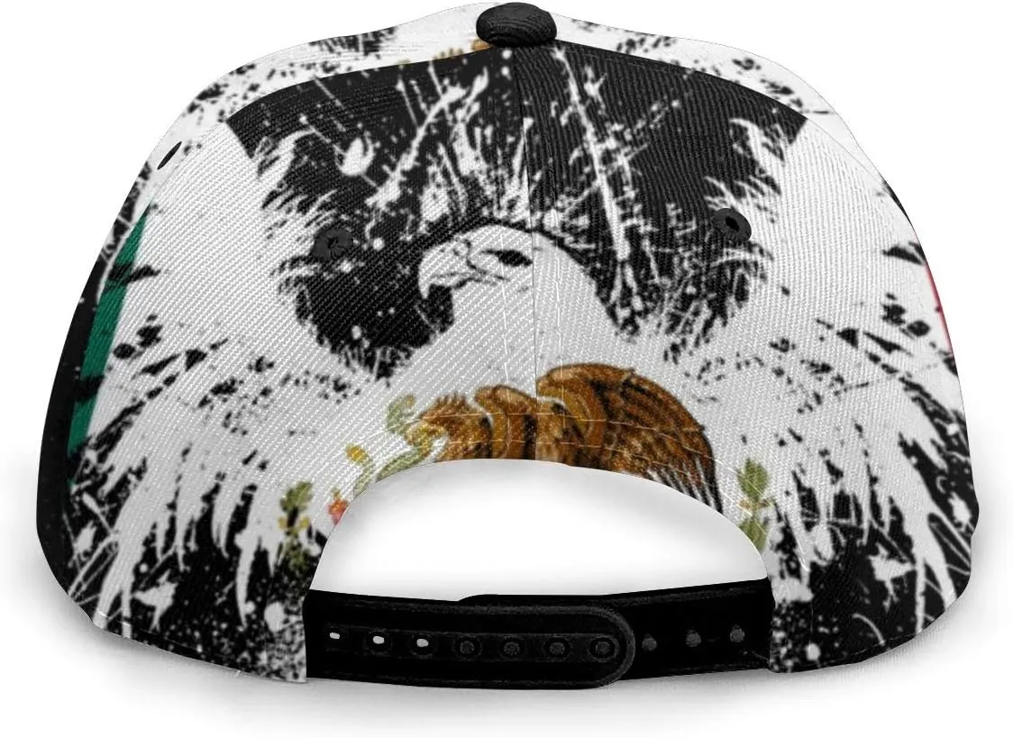 Baseball Cap Men Women - Rainbow Tie Dye Adjustable 3D Printed Snapback Flat Bill Hip Hop Hat