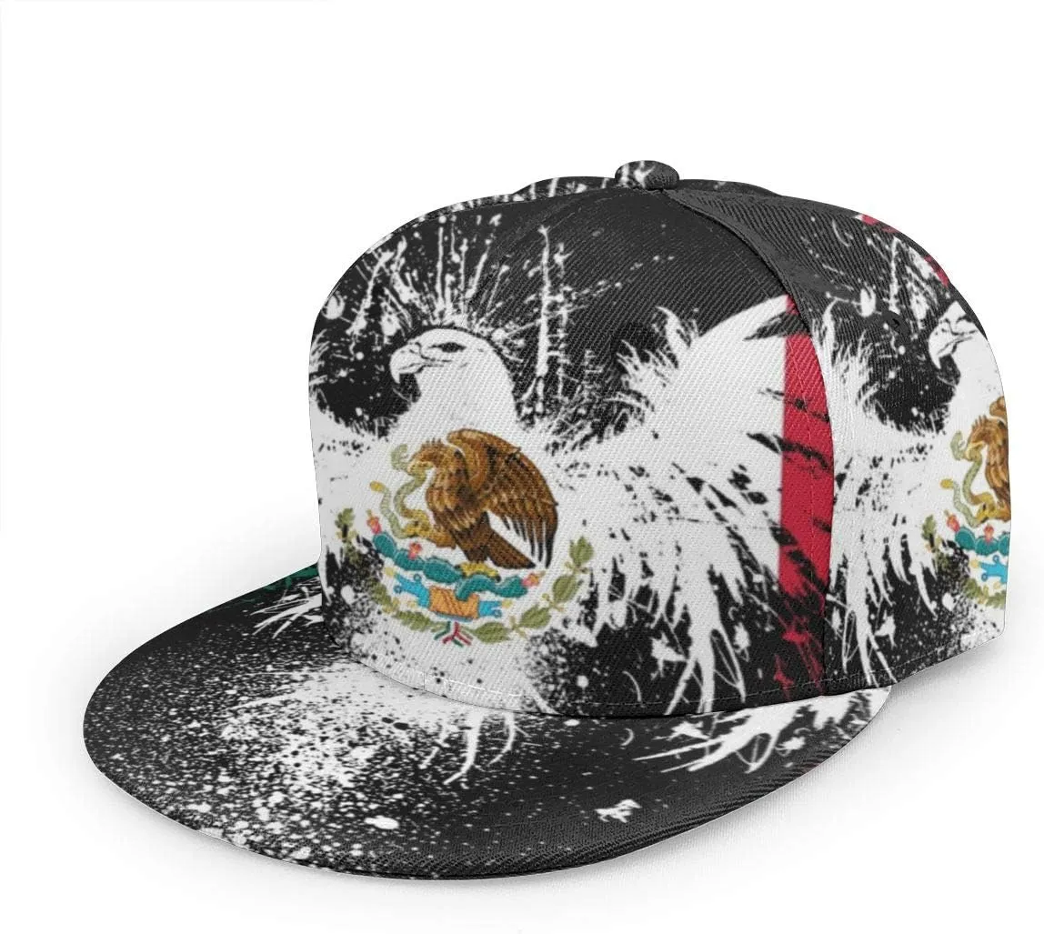 Baseball Cap Men Women - Rainbow Tie Dye Adjustable 3D Printed Snapback Flat Bill Hip Hop Hat