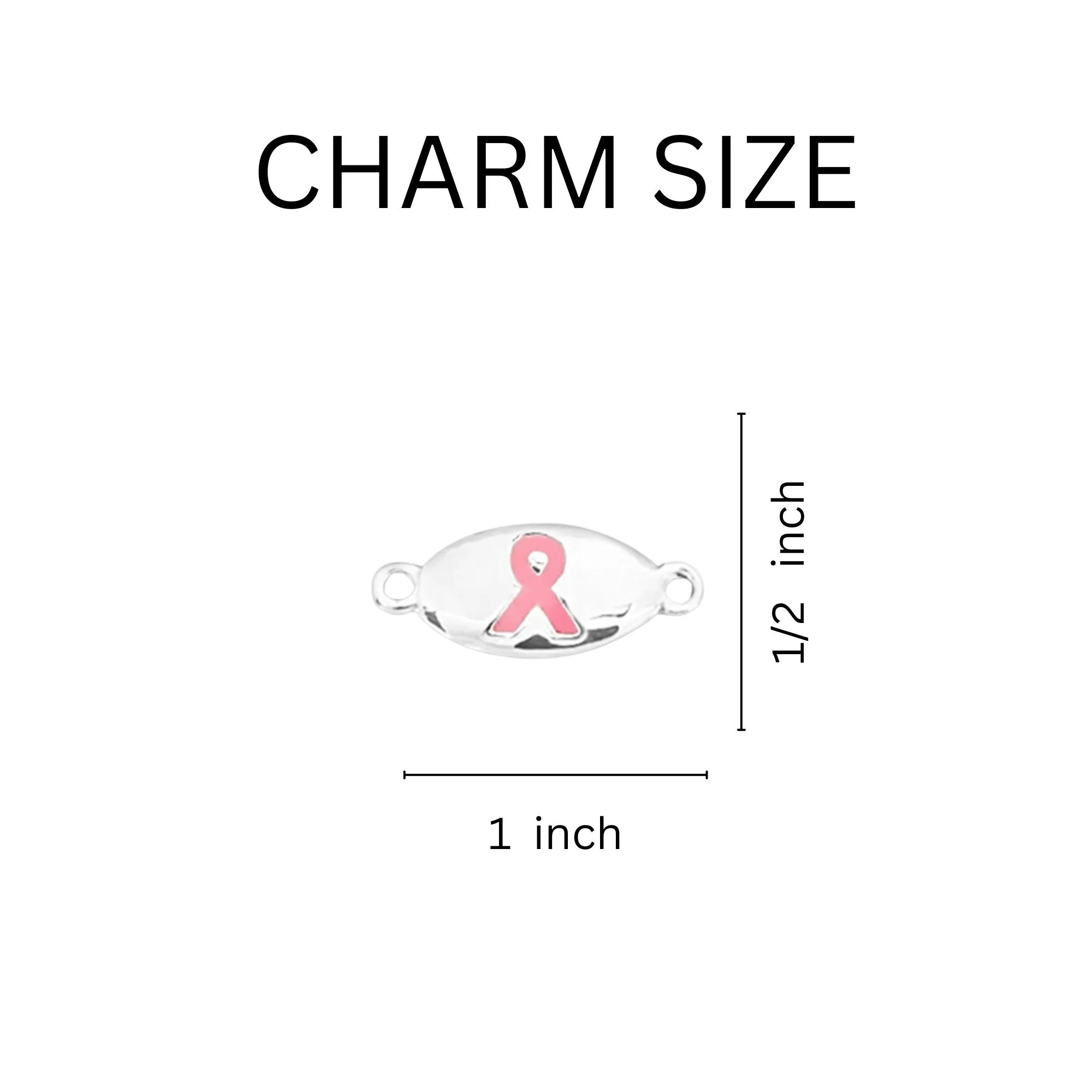 Breast Cancer Awareness Pink Ribbon Stretch Bracelets
