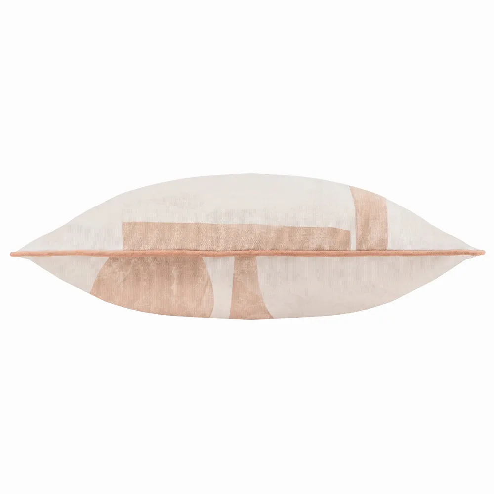 Carro Abstract Piped Cushion Clay