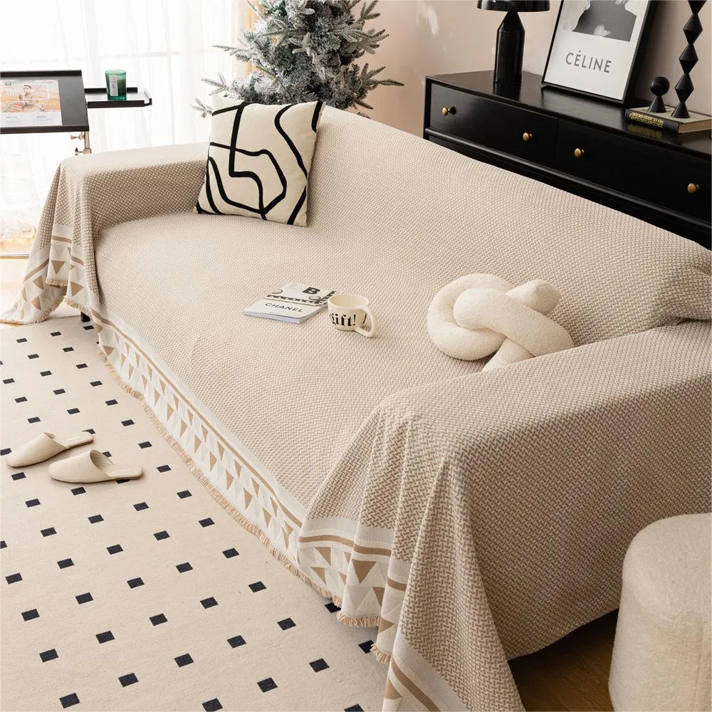 Chic Crosshatch Chenille Washable Sofa/Couch Cover