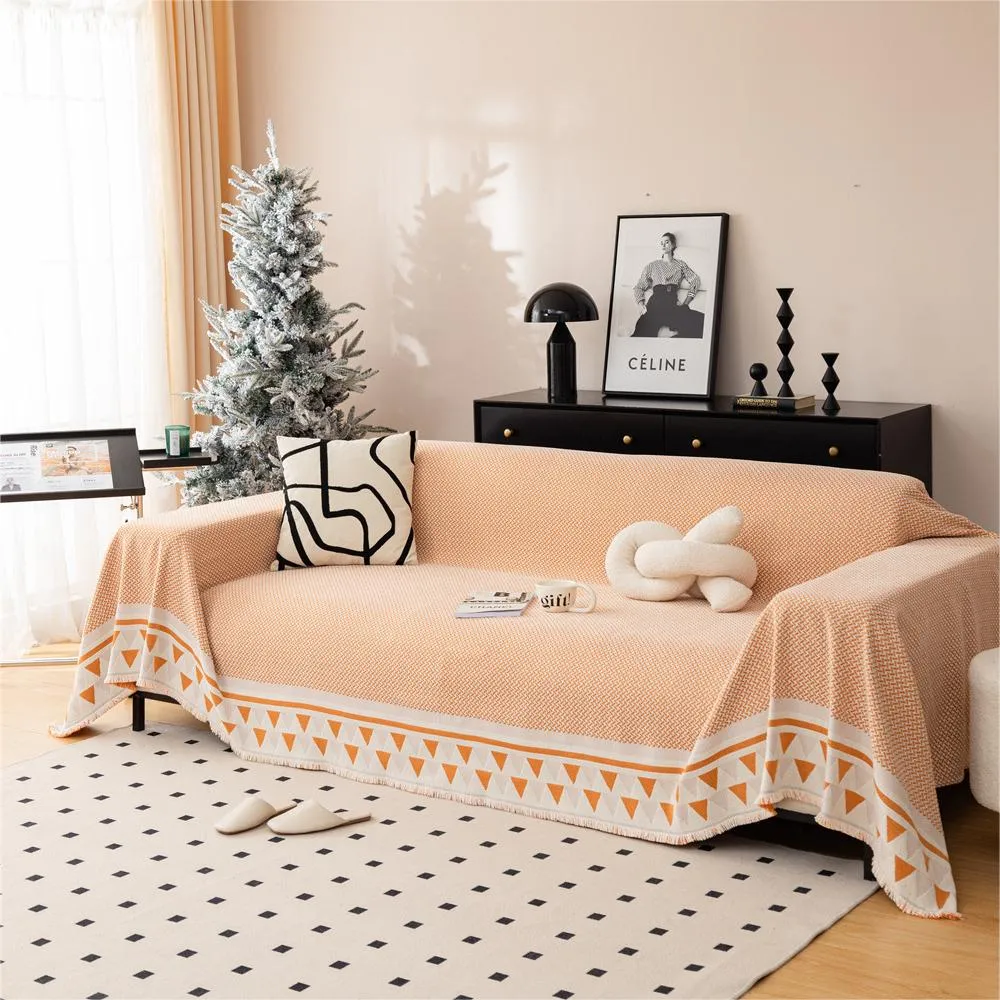 Chic Crosshatch Chenille Washable Sofa/Couch Cover
