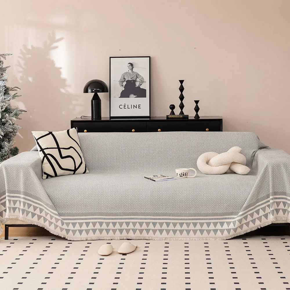 Chic Crosshatch Chenille Washable Sofa/Couch Cover