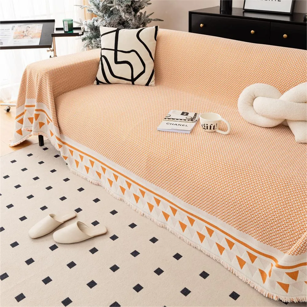 Chic Crosshatch Chenille Washable Sofa/Couch Cover