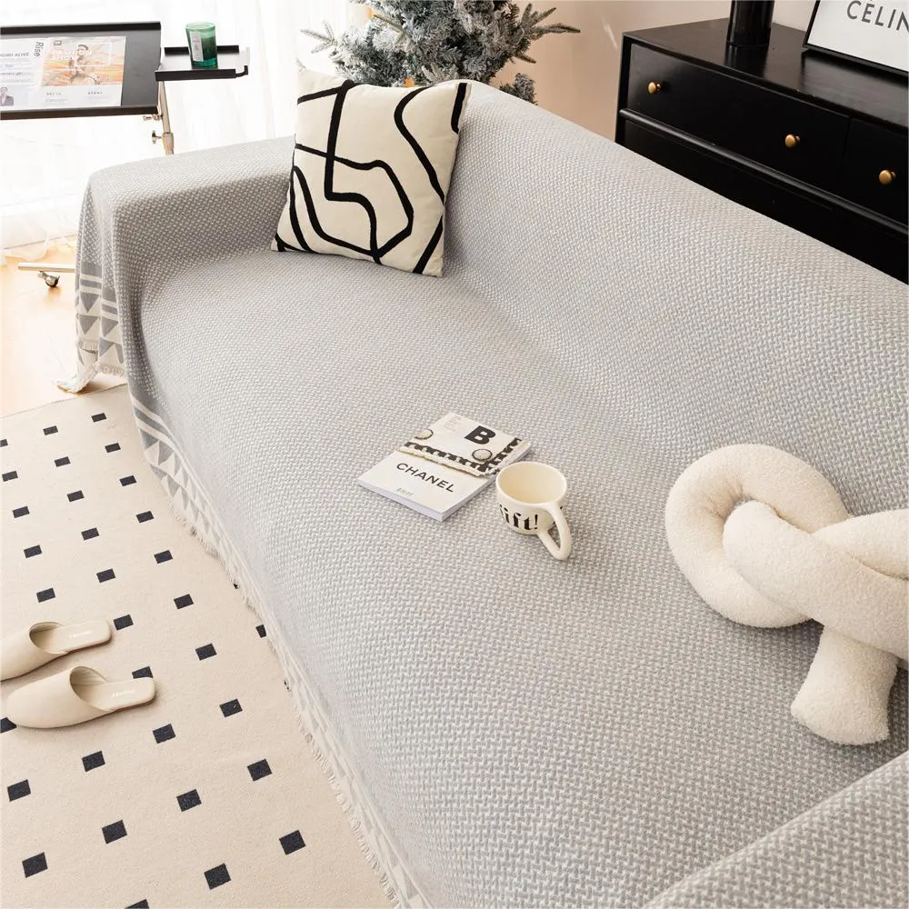 Chic Crosshatch Chenille Washable Sofa/Couch Cover
