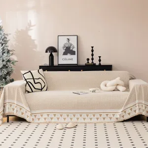 Chic Crosshatch Chenille Washable Sofa/Couch Cover