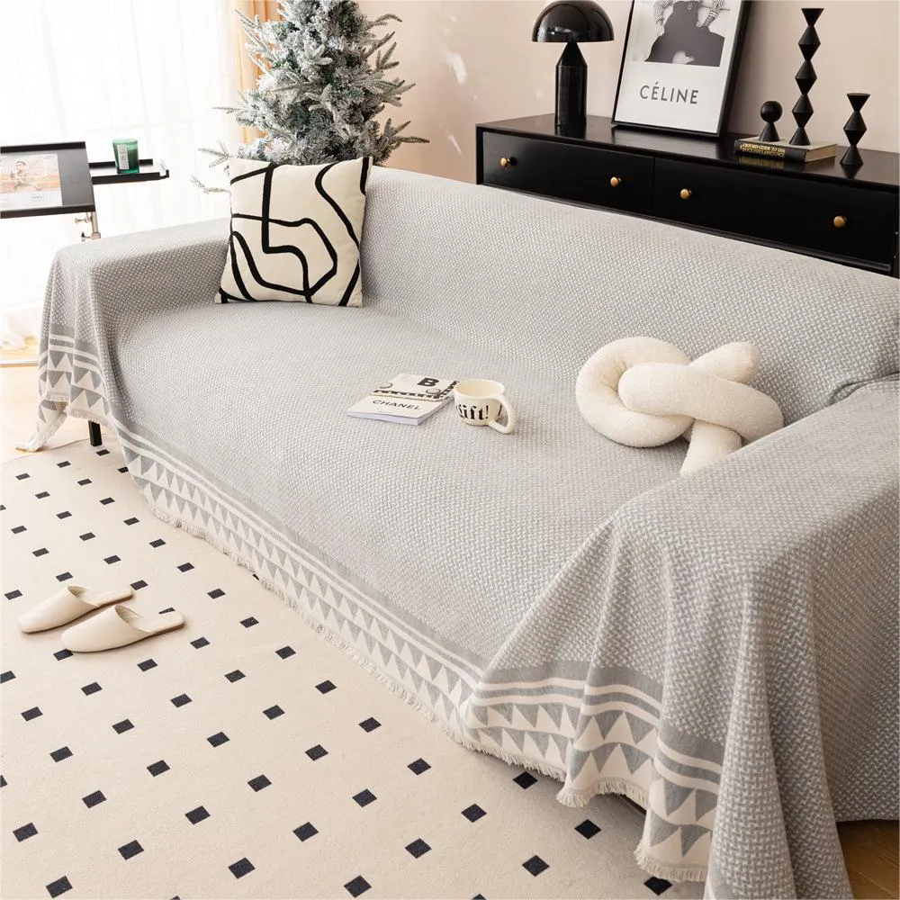 Chic Crosshatch Chenille Washable Sofa/Couch Cover