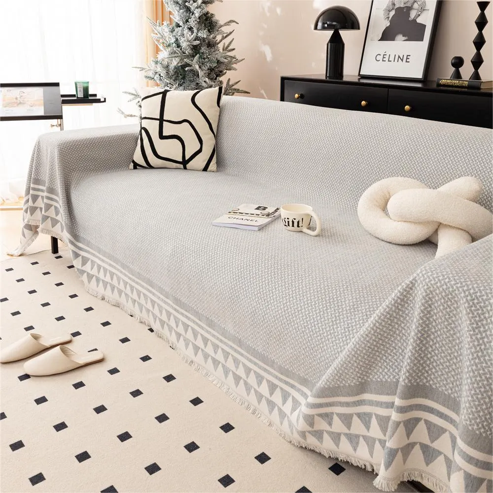 Chic Crosshatch Chenille Washable Sofa/Couch Cover