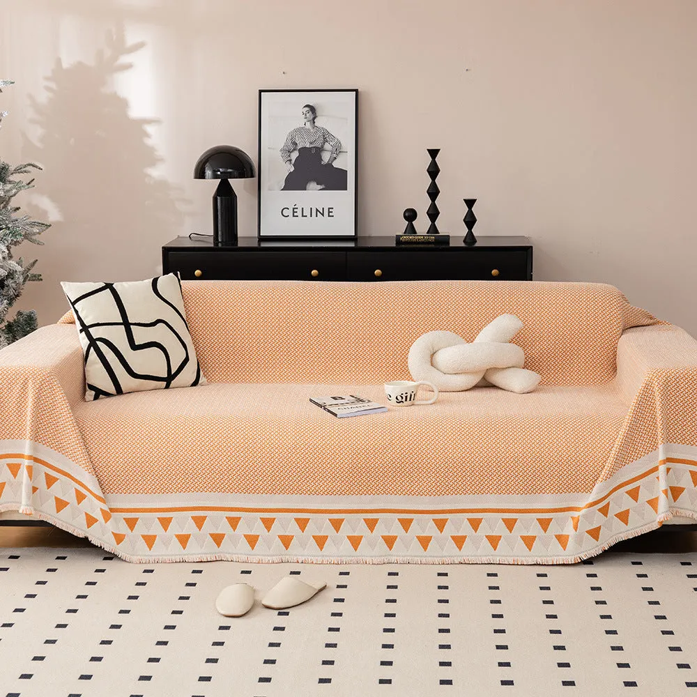 Chic Crosshatch Chenille Washable Sofa/Couch Cover