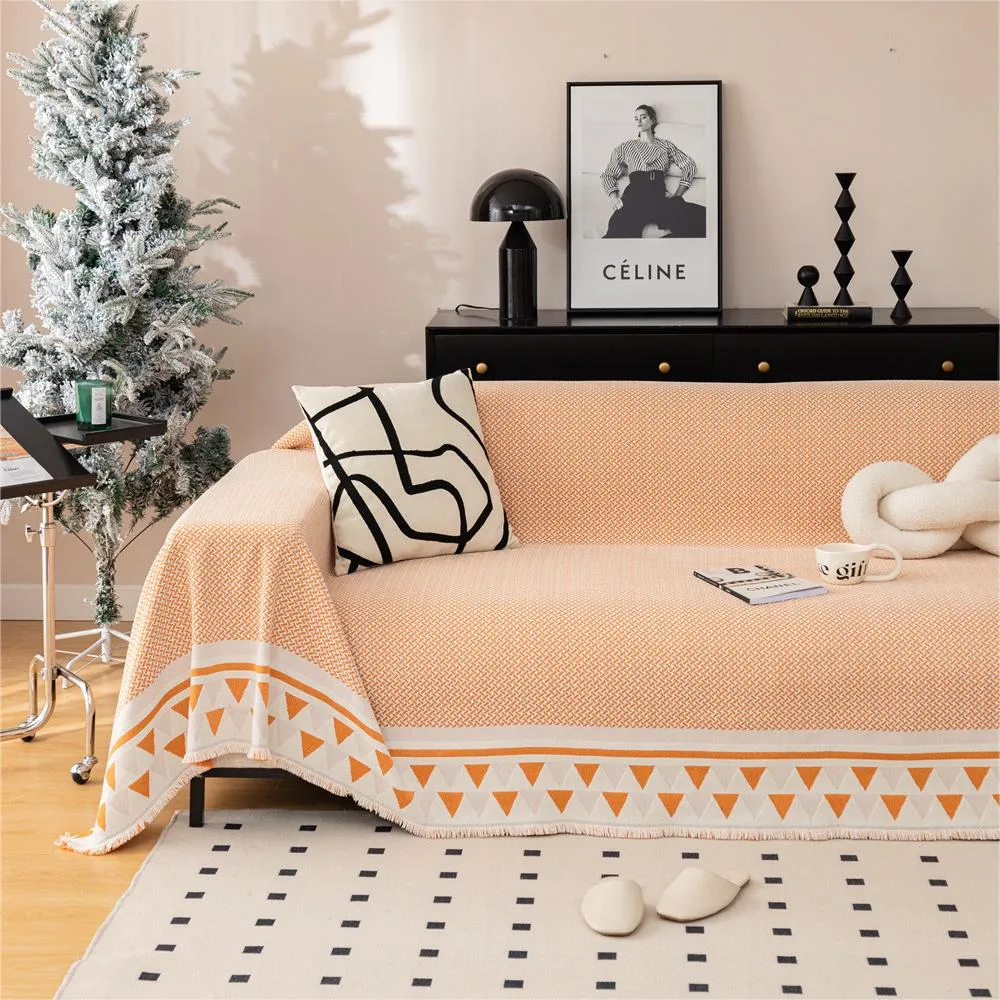 Chic Crosshatch Chenille Washable Sofa/Couch Cover