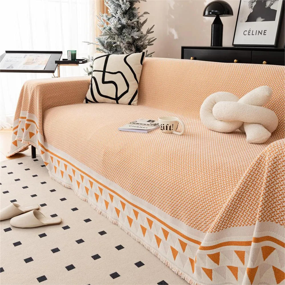 Chic Crosshatch Chenille Washable Sofa/Couch Cover