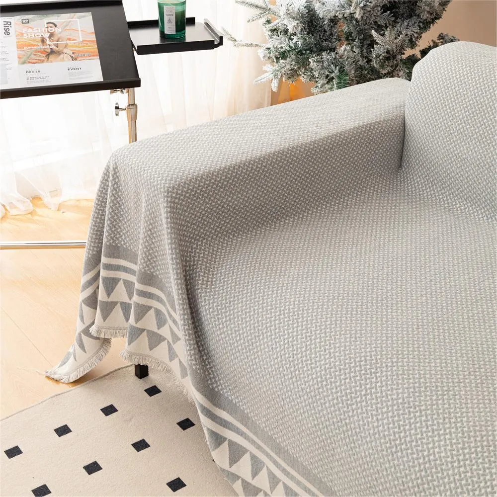 Chic Crosshatch Chenille Washable Sofa/Couch Cover