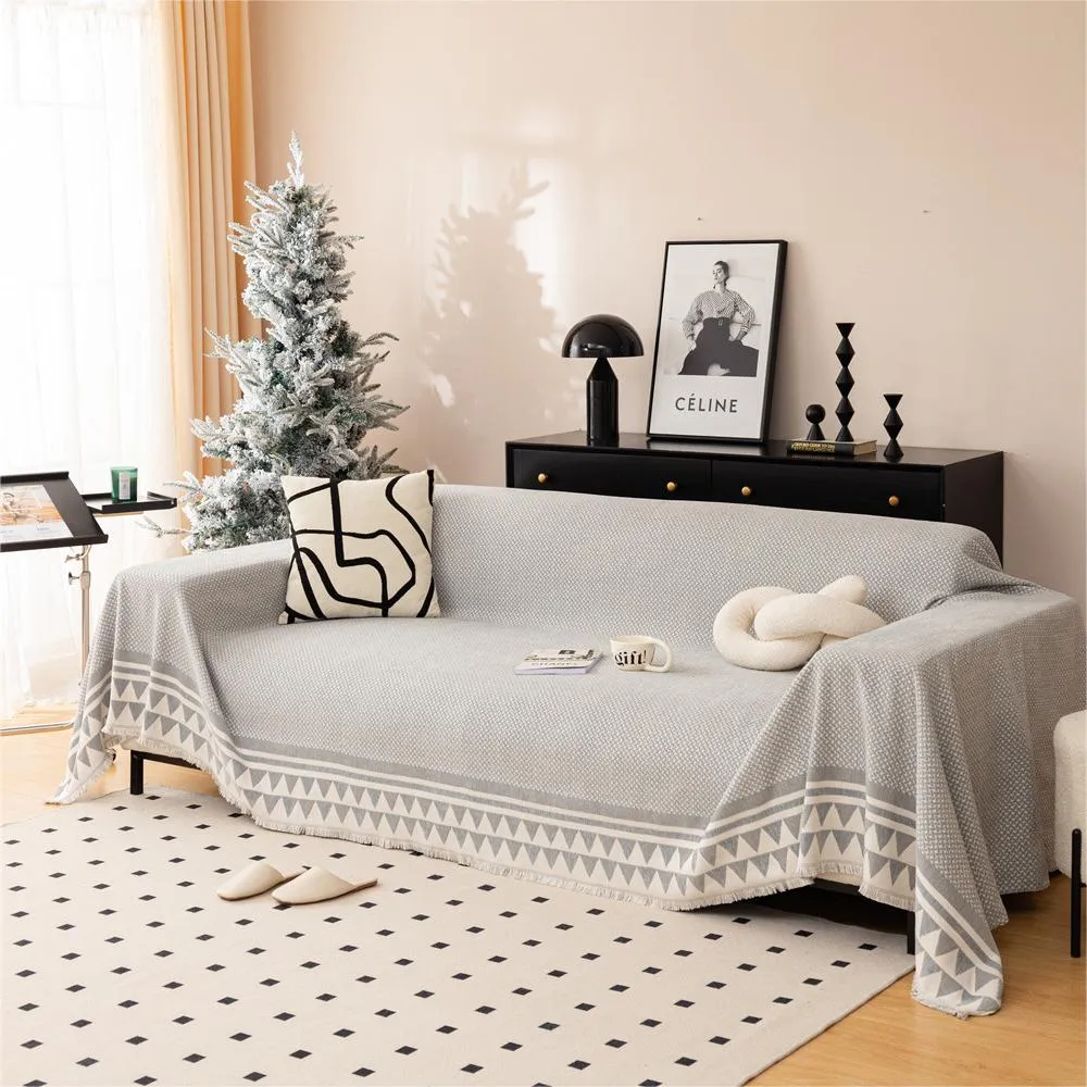 Chic Crosshatch Chenille Washable Sofa/Couch Cover
