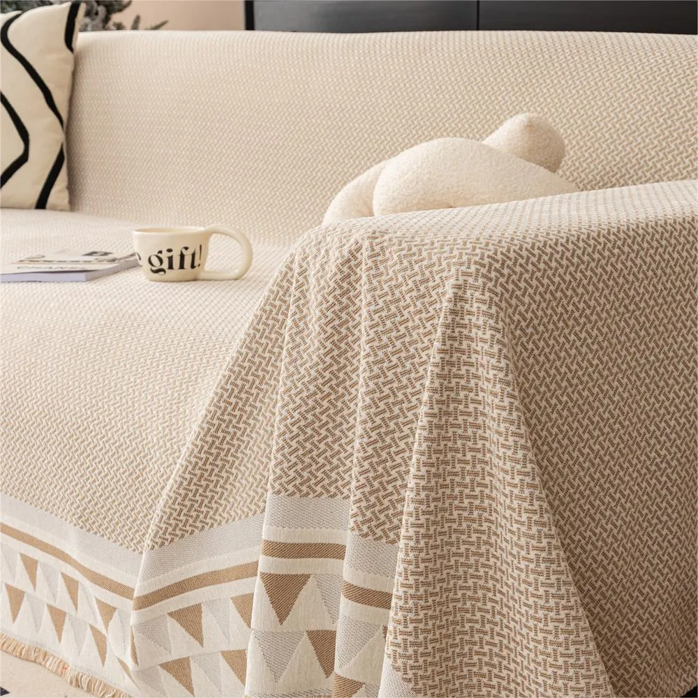 Chic Crosshatch Chenille Washable Sofa/Couch Cover