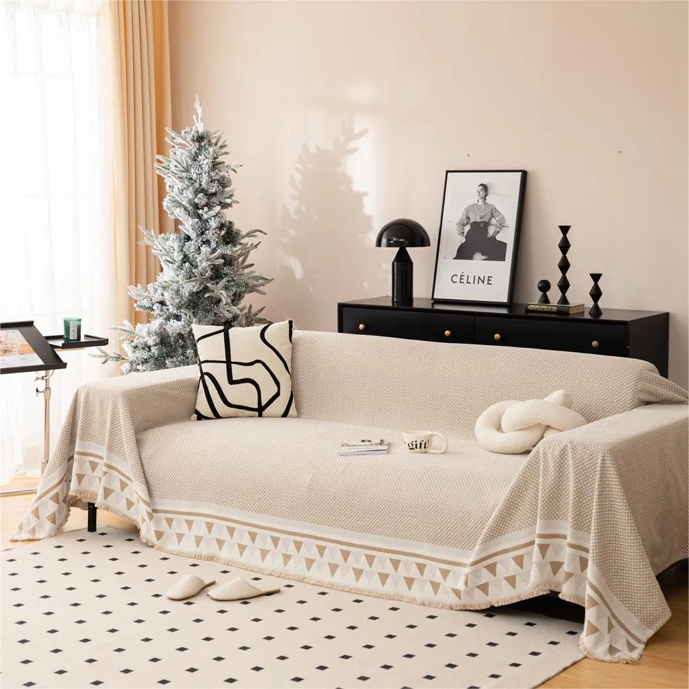 Chic Crosshatch Chenille Washable Sofa/Couch Cover
