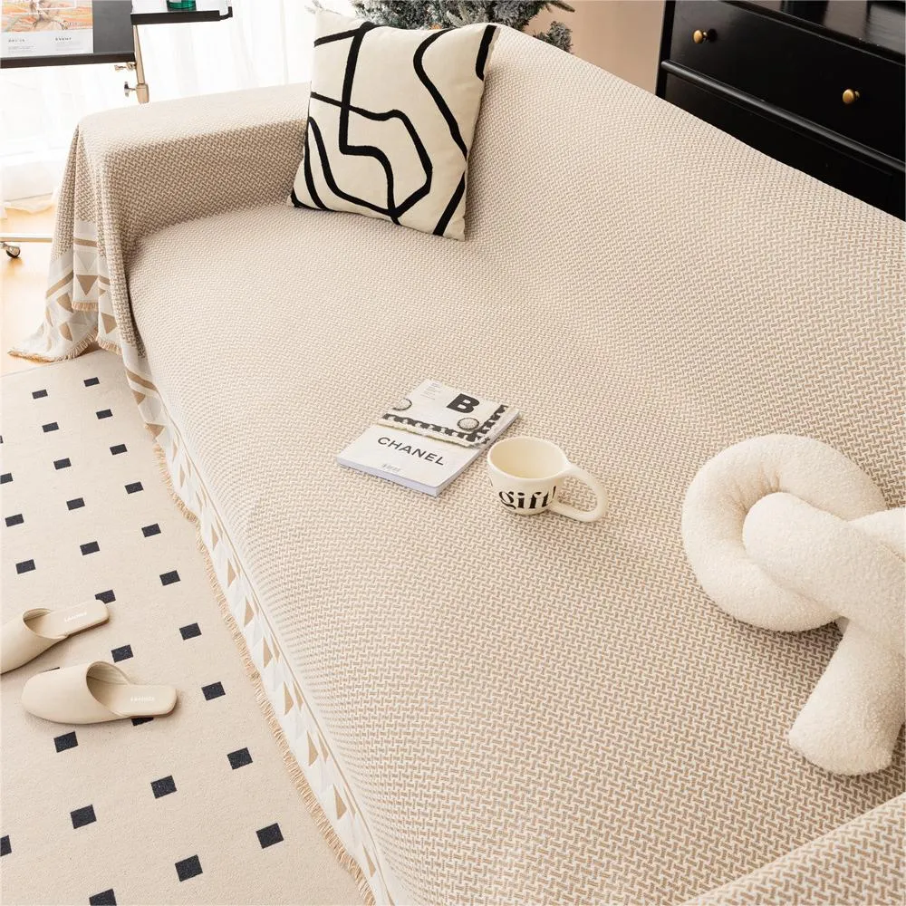 Chic Crosshatch Chenille Washable Sofa/Couch Cover