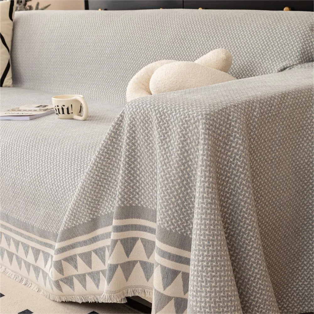 Chic Crosshatch Chenille Washable Sofa/Couch Cover