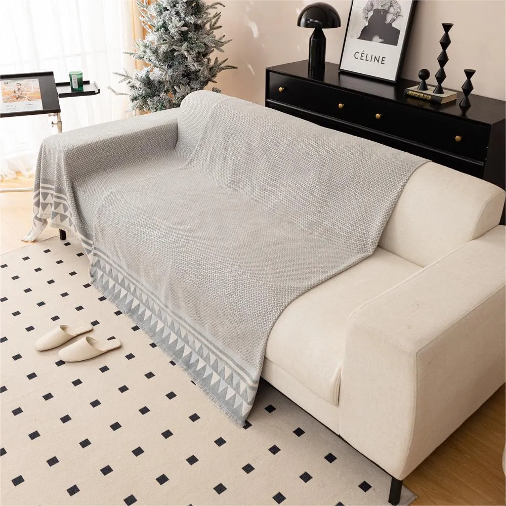 Chic Crosshatch Chenille Washable Sofa/Couch Cover