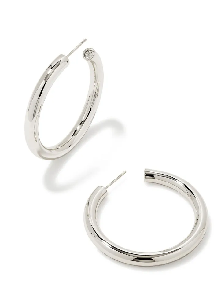 Colette Lg Hoop Earring RHOD by Kendra Scott