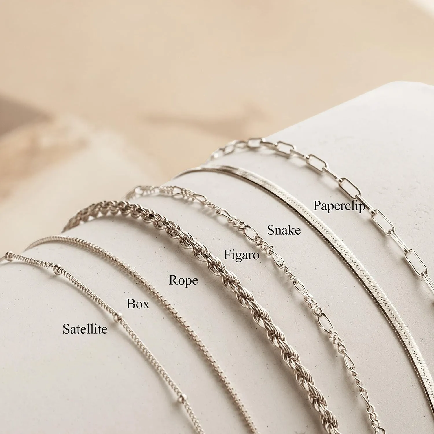 DEARMAY Gold Bracelets for Women Waterproof, 14K Real Gold Jewelry Sets Trendy Thin Dainty Stackable Cuban Link Paperclip Chain Bracelet Pack Fashion Accessories Gifts for Womens