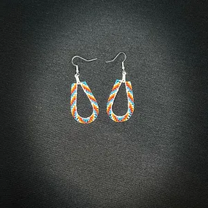Earrings- Beaded Teardrop Earrings- Sands Works and Design