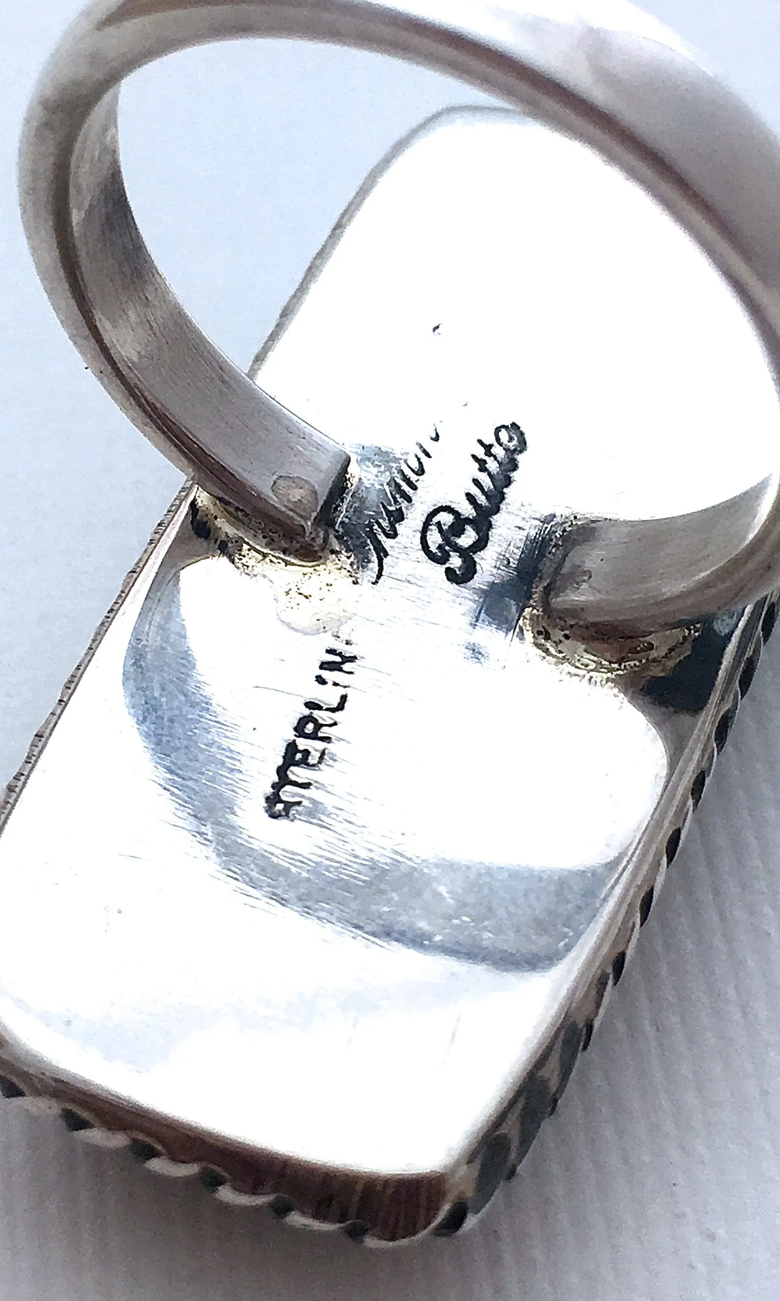 FEELING BLUE Chimney Butte Sterling Silver & Denim Lapis Lazuli Ring, Sz 8