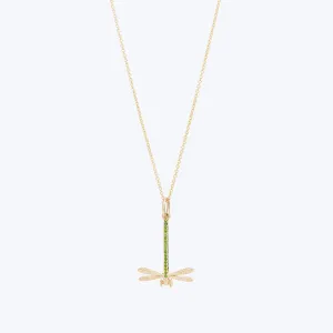 Flirting Dragonfly Pendant