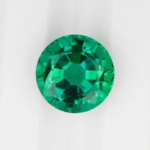 GIA CERTIFIED MINOR OIL EMERALD 2.79ct ROUND CUT NATURAL GREEN LOOSE GEMSTONE