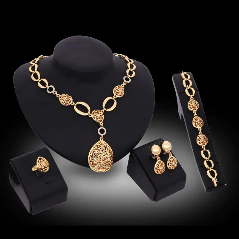 Gold Indian Bridal Jewelry Sets - Mix Style Gold Indian Bridal Jewelry Sets