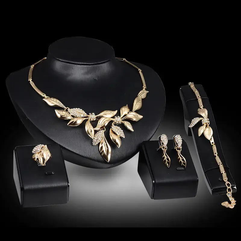 Gold Indian Bridal Jewelry Sets - Mix Style Gold Indian Bridal Jewelry Sets