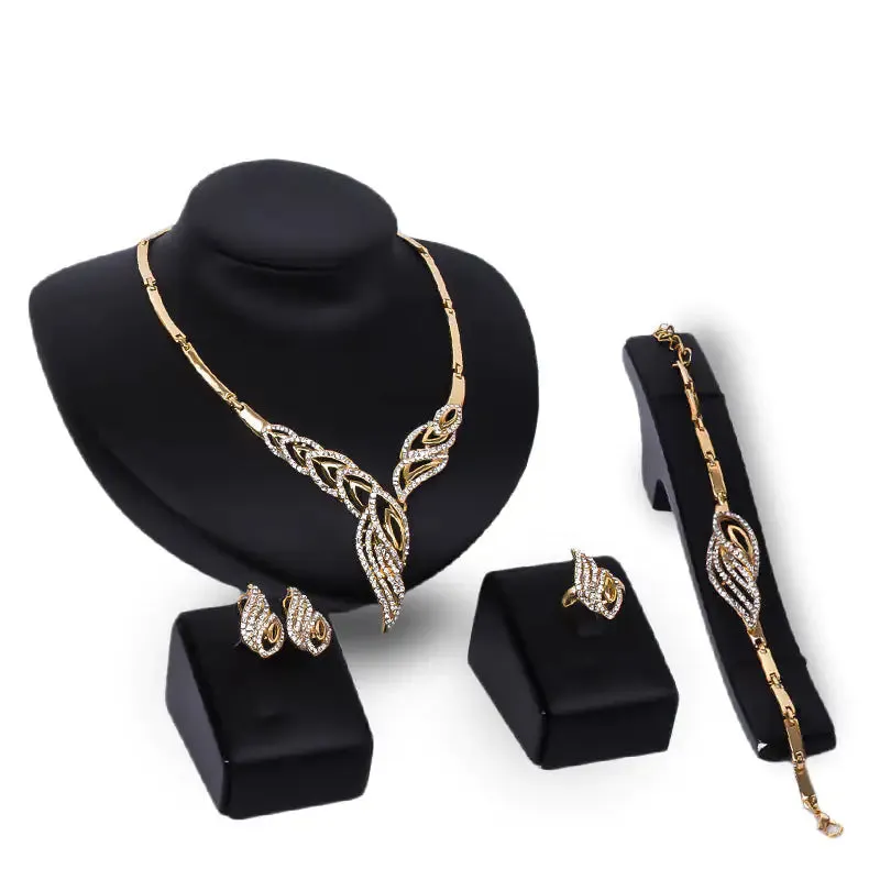 Gold Indian Bridal Jewelry Sets - Mix Style Gold Indian Bridal Jewelry Sets