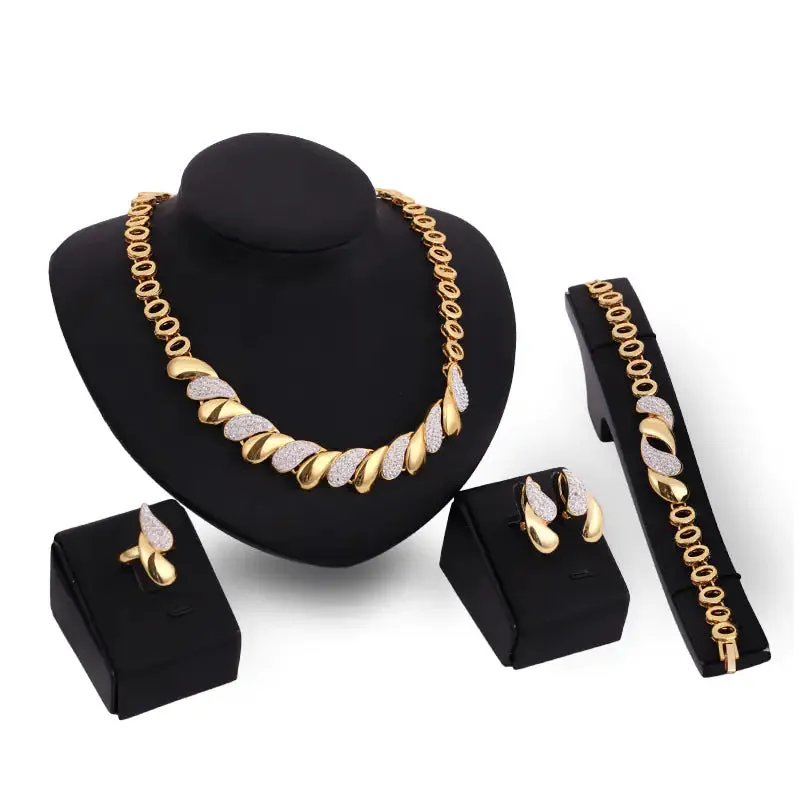 Gold Indian Bridal Jewelry Sets - Mix Style Gold Indian Bridal Jewelry Sets