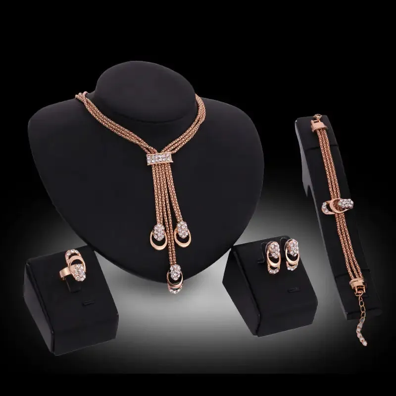 Gold Indian Bridal Jewelry Sets - Mix Style Gold Indian Bridal Jewelry Sets