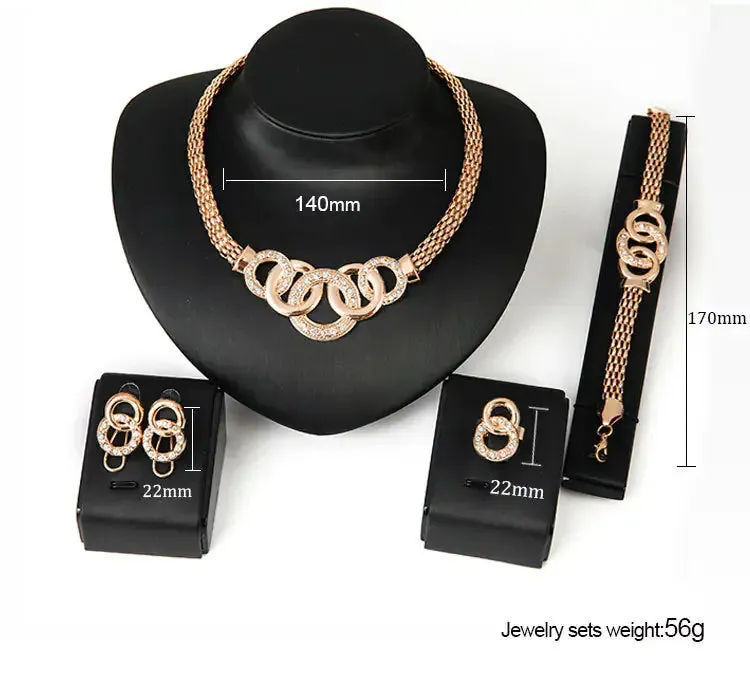 Gold Indian Bridal Jewelry Sets - Mix Style Gold Indian Bridal Jewelry Sets