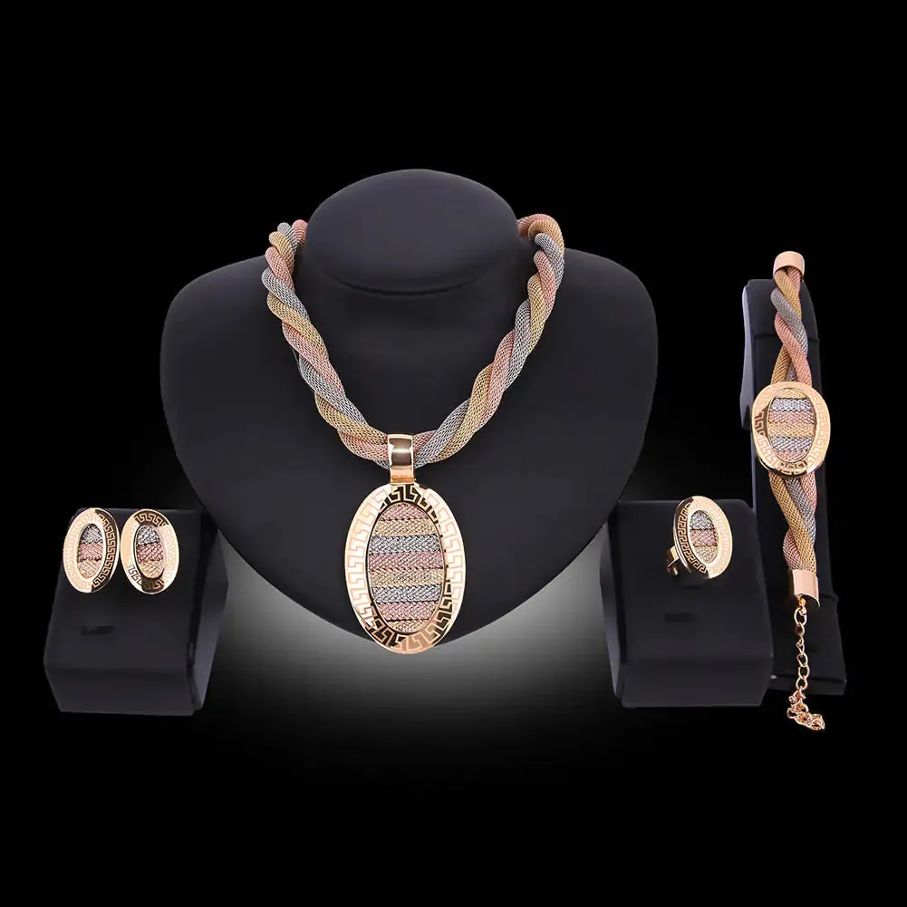 Gold Indian Bridal Jewelry Sets - Mix Style Gold Indian Bridal Jewelry Sets